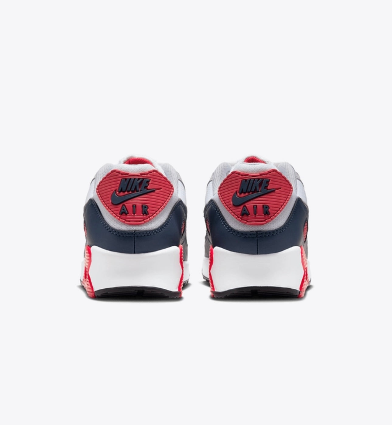 MEN
NIKE AIR MAX 90
WHITE/COOL GREY-UNIVERSITY RED