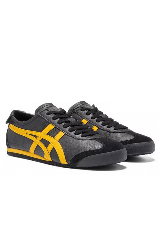 ONITSUKA TIGER UNISEX MEXICO 66 BLACK & YELLOW SNEAKERS