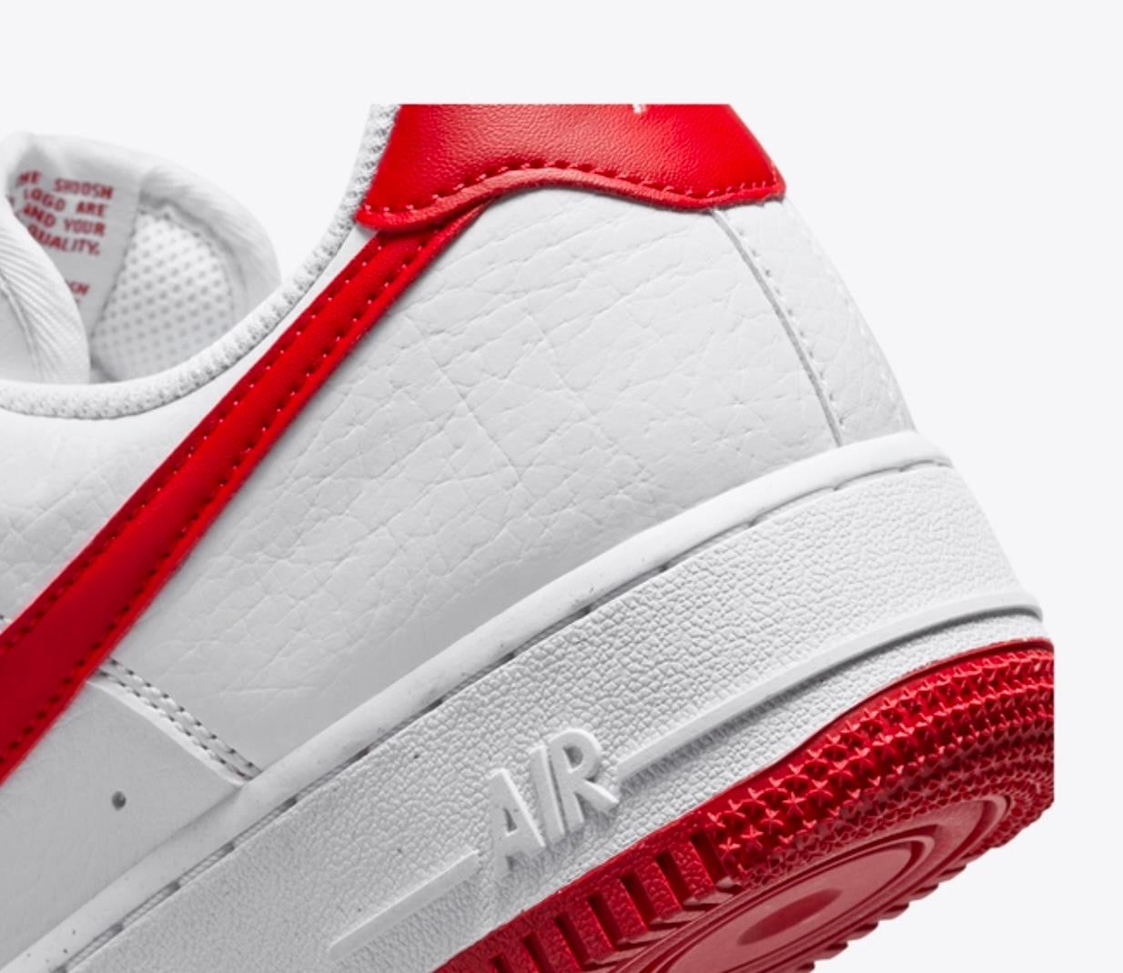 NIKE AIR FORCE 1 '07 NN
WHITE/GYM RED-WHITE-VOLT