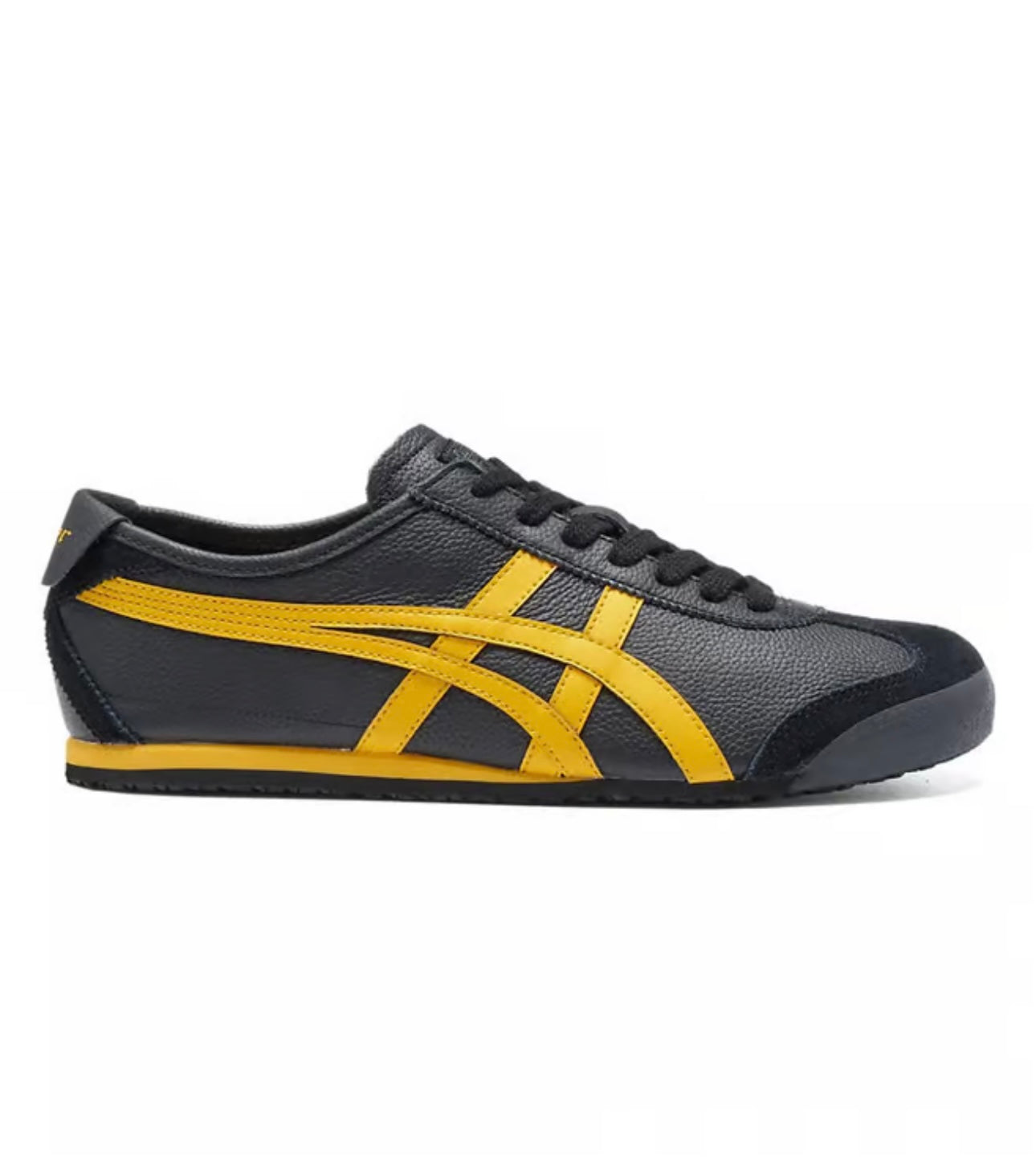ONITSUKA TIGER UNISEX MEXICO 66 BLACK & YELLOW SNEAKERS