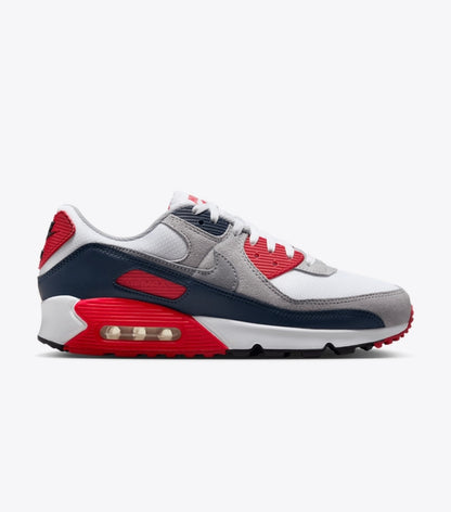 MEN
NIKE AIR MAX 90
WHITE/COOL GREY-UNIVERSITY RED